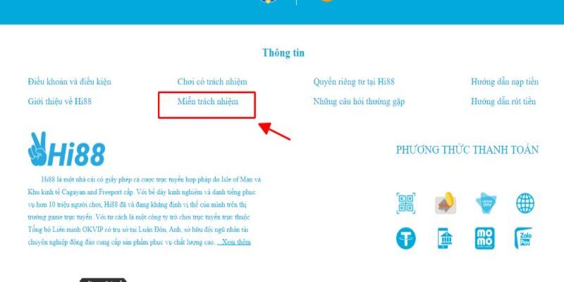 Hãy tham khảo chính sách miễn trách nhiệm trước khi chơi game